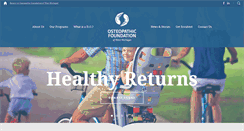 Desktop Screenshot of osteopathicfoundation.org